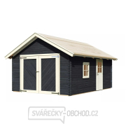 Dřevěná garáž KARIBU 39936 40 mm antracit  LG3394 gallery main image