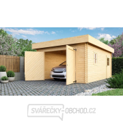 Dřevěná garáž KARIBU FLACHDACH 9140 natur LG3395 Náhled