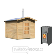 Finská sauna KARIBU BOSS 1 (40417) s předsíní natur SET LG3778 Náhled