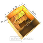 Finská sauna KARIBU BOSS 1 (40417) s předsíní natur SET LG3778 Náhled