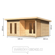 Dřevěný domek KARIBU RADEBURG 5 (31490) natur LG3951 Náhled