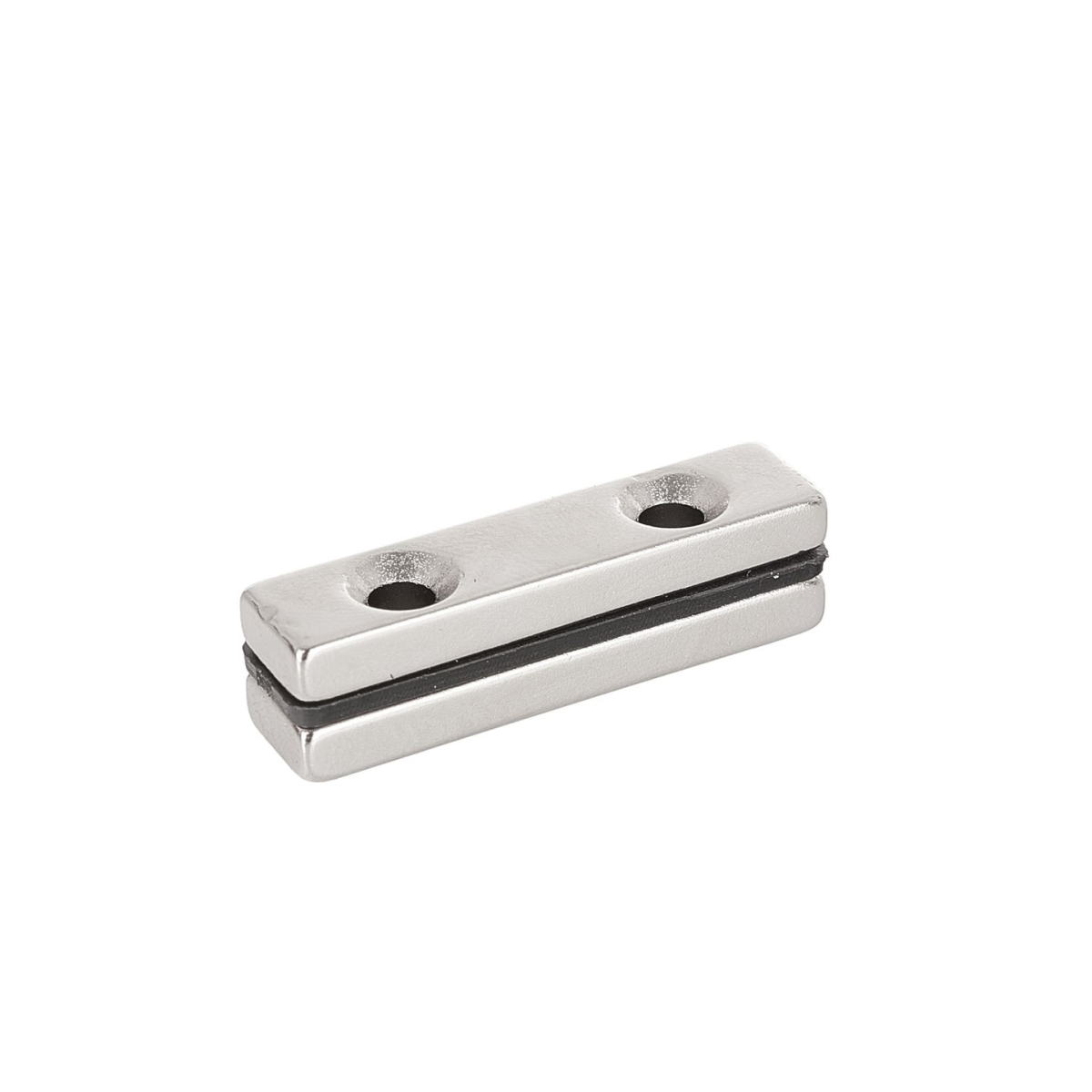 Neodymový magnet s otvory pro šrouby 40x10x5mm (2)