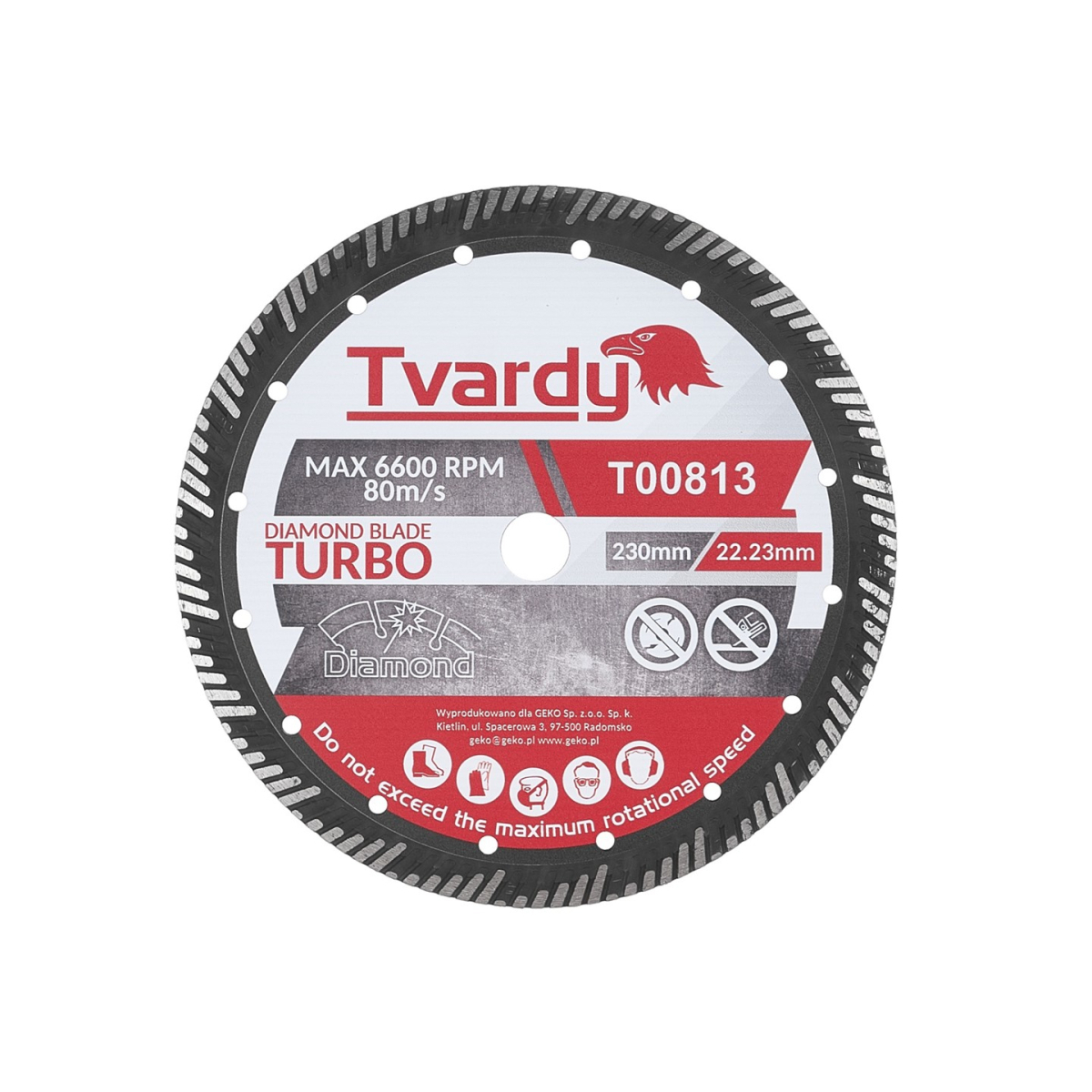 Turbo diamantový kotouč 230x15x22,23 mm (25)