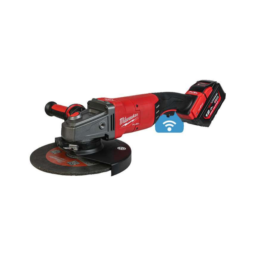 Aku úhlová bruska 125 mm Milwaukee M18 ONEFLAG230XPDB-122C s kolébkovým spínačem, 2x Aku (18 V, 12,0 Ah), 4933478783