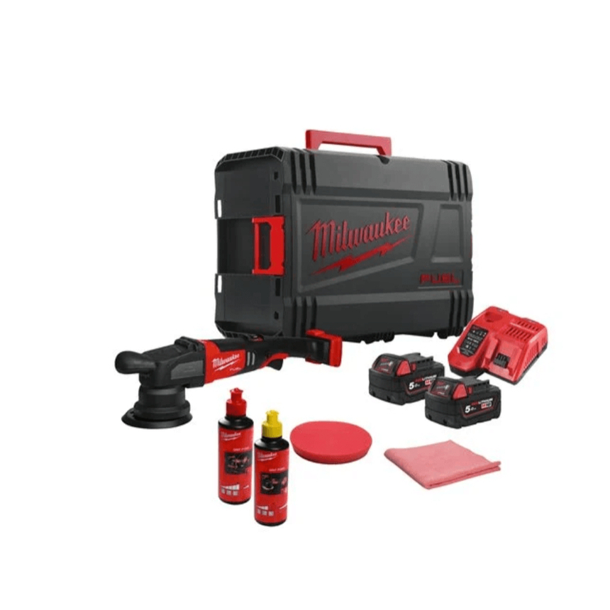 Aku excentrická leštička Milwaukee M18 FROP15-502X KIT se zdvihem 15 mm 4933492352