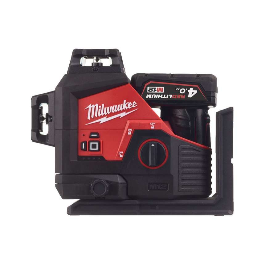 Aku křížový laser Milwaukee M12 3PL-401C 3X360 (4,0 Ah)