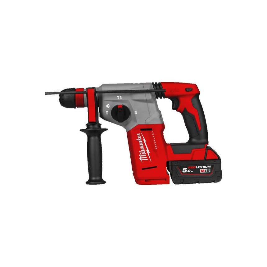 Aku kombinované kladivo SDS-plus Milwaukee M18 BLHX-502X Fixtec (5,0 Ah)