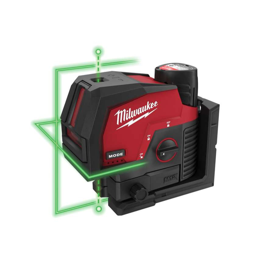 Aku kombinovaný křížový laser Milwaukee M12 CLLP-301C (3,0 Ah)