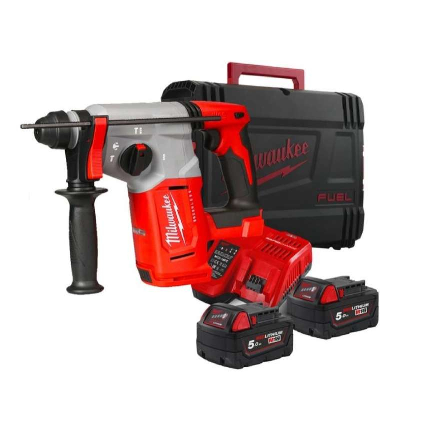 Aku kombinované kladivo SDS-plus Milwaukee M18 BLH-502X (5,0 Ah)