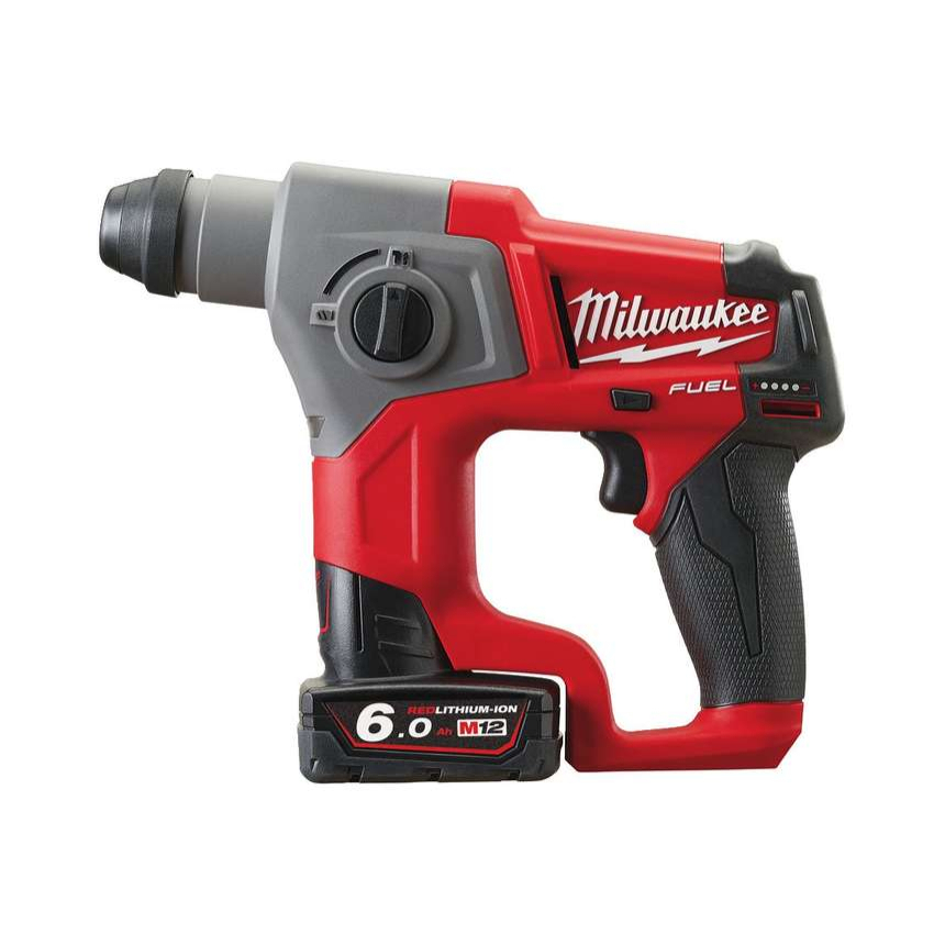 Aku kladivo Milwaukee M12 CH-602X, SDS-Plus (6,0 Ah)