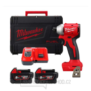 Bezuhlíkový aku rázový utahovák 1/4" Hex Milwaukee M18 BLIDR-502X (190 Nm, bez aku) gallery main image