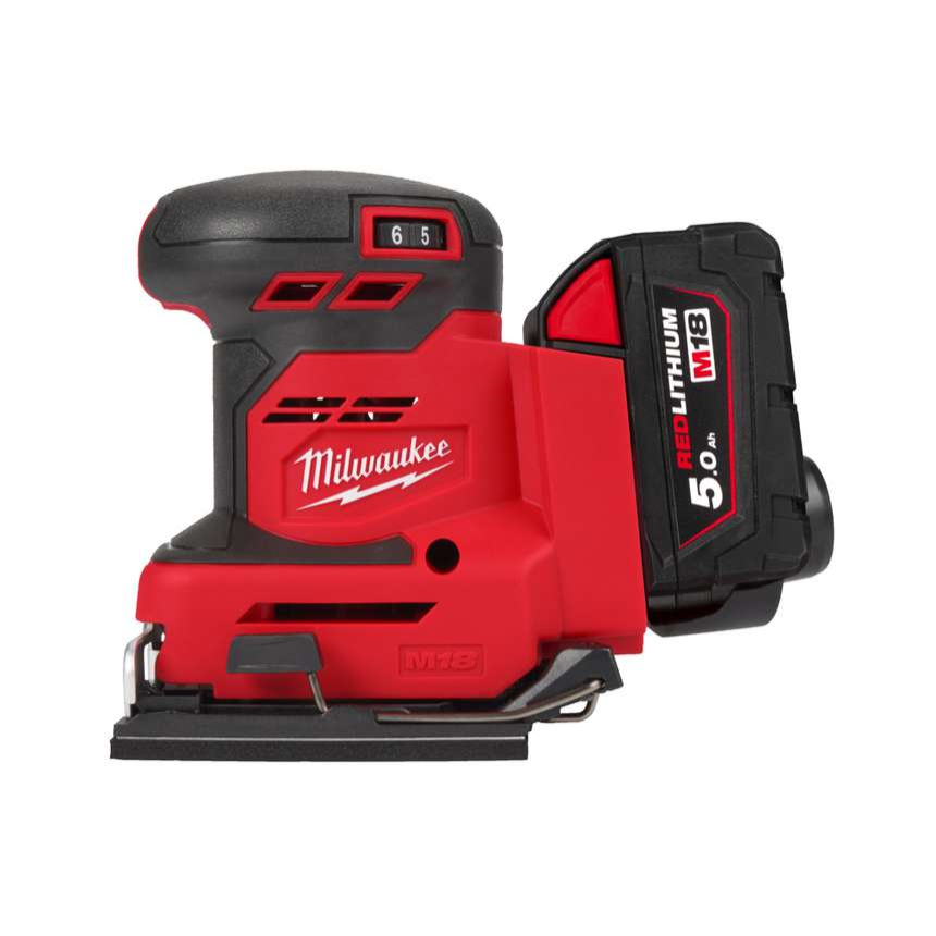 Aku vibrační bruska Milwaukee M18 BQSS-502B (5,0 Ah)