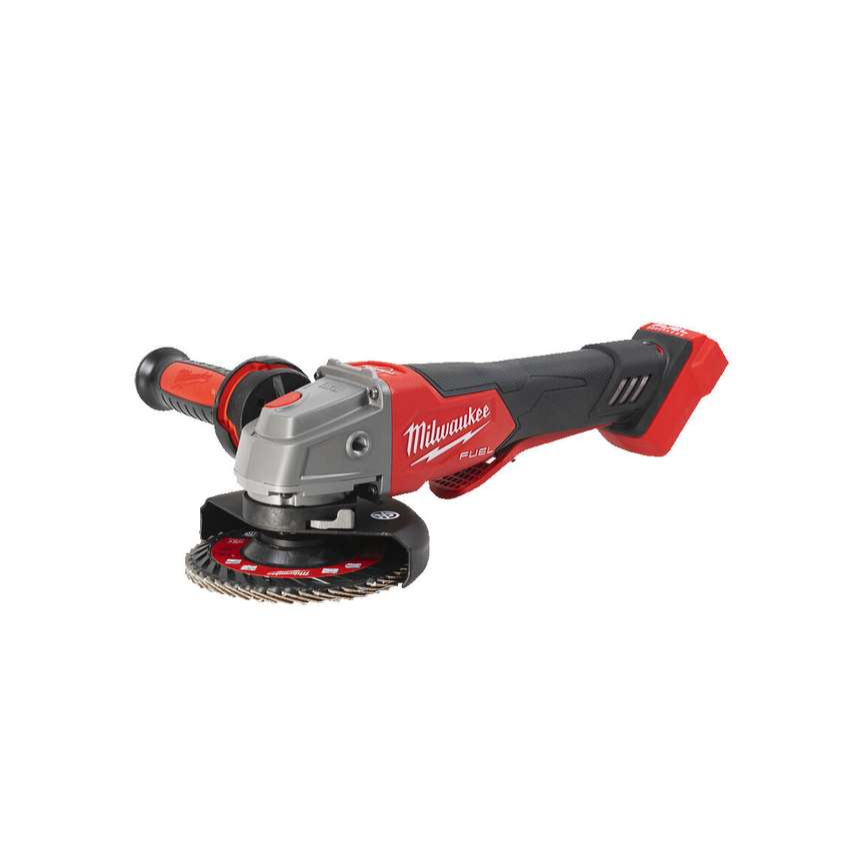 Aku úhlová bruska 115 mm Milwaukee M18 FSAGV115XPDB-0X s kolébkovým spínačem, bez Aku, 4933478773