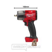 Aku rázový utahovák 3/8" s pojistným kroužkem Milwaukee M18 FMTIW2F38-0X (745 Nm, Bez aku) Náhled