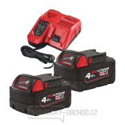 Aku nabíjecí sada Milwaukee M18 NRG-402, 2x Akumulátor M18 B4 + Aku nabíječka M12-18 FC, 4933459215 gallery main image