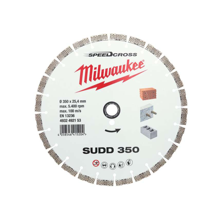 Diamantový rozbrušovací kotouč Milwaukee SUDD 350 mm - tichý