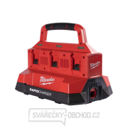 Aku nabíječka Milwaukee M18 PC6, rychlonabíječka, slot 6x M18, USB port, PACKOUT, 4932480162 gallery main image