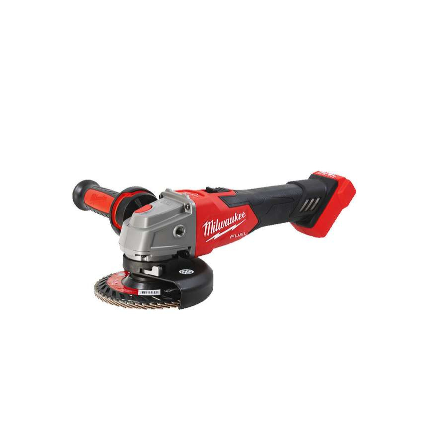 Aku úhlová bruska 125 mm Milwaukee M18 FSAG125XB-0X s posuvným spínačem, bez Aku, 4933478429