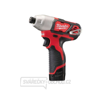 Aku subkompaktní rázový utahovák 1/4" HEX Milwaukee M12 BID-202C (112 Nm, 2,0 Ah) Náhled