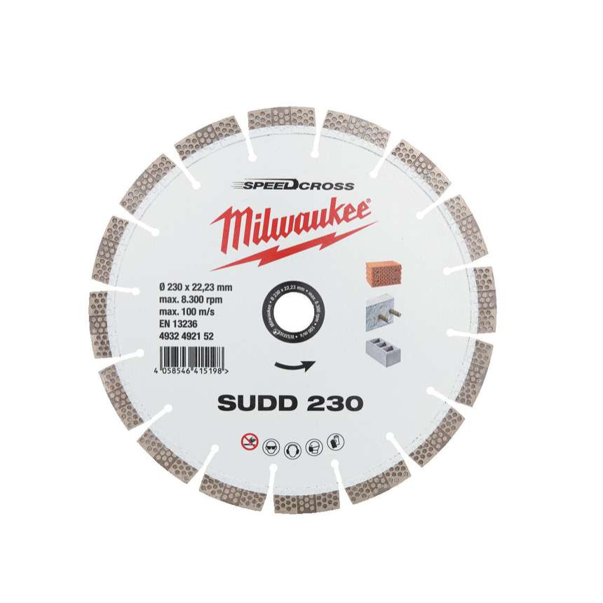 Diamantový rozbrušovací kotouč Milwaukee SUDD 230 mm - tichý