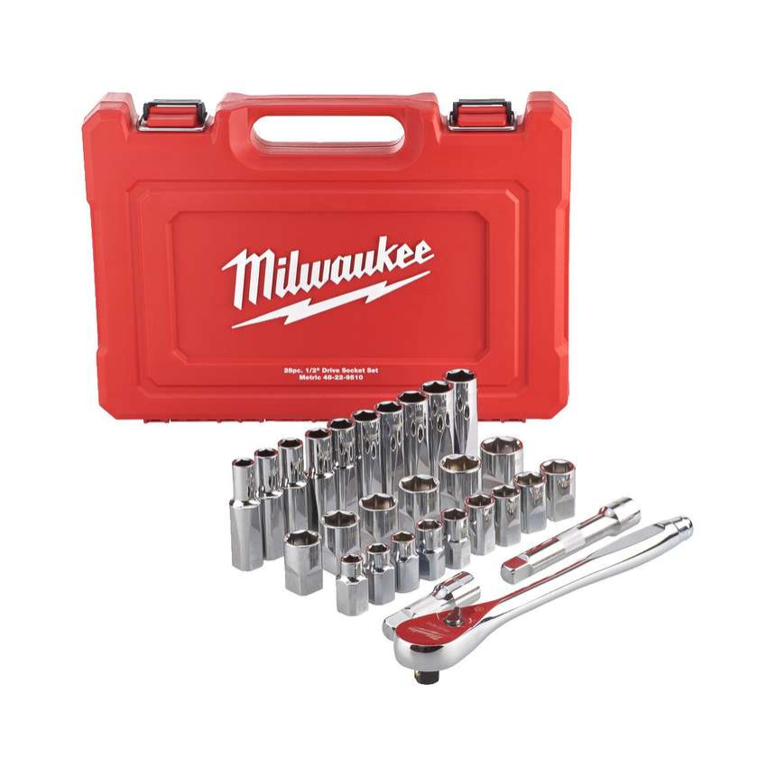 Gola sada 1/2” 10 ÷ 24 mm Milwaukee (28 dílů)