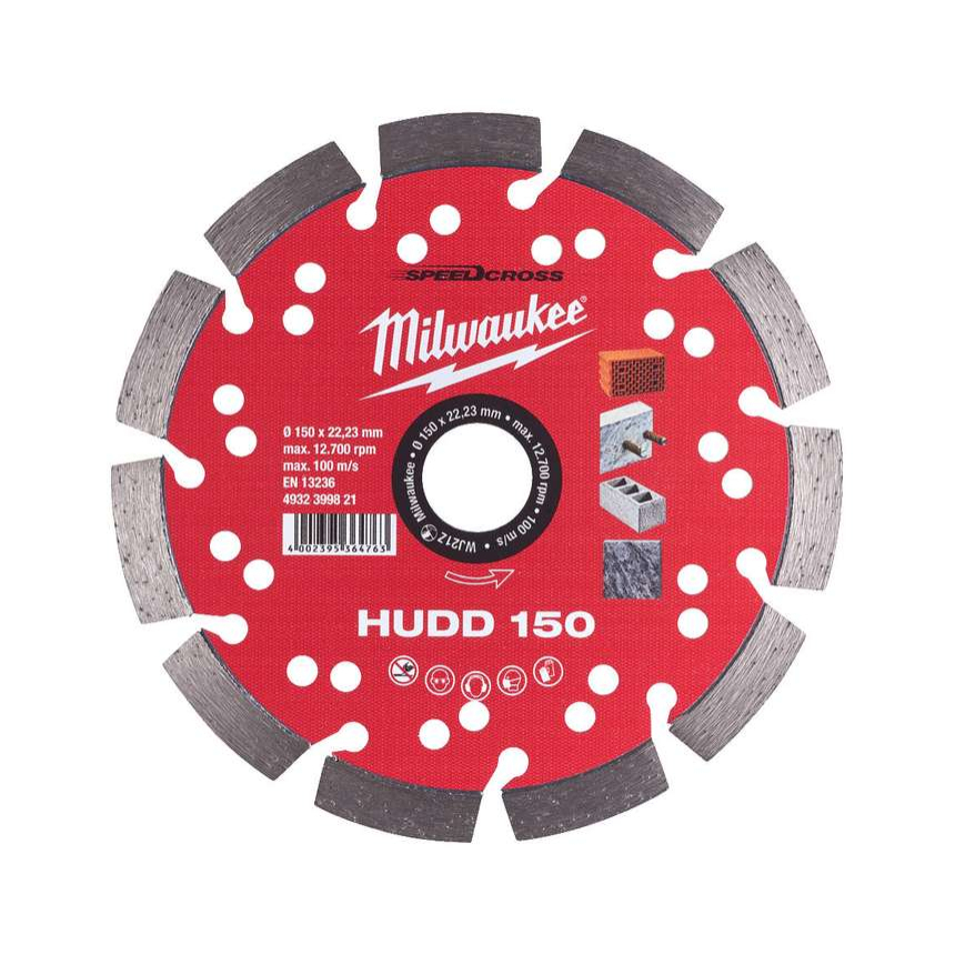 Diamantový rozbrušovací kotouč Milwaukee HUDD 150 mm SPEEDCROSS™