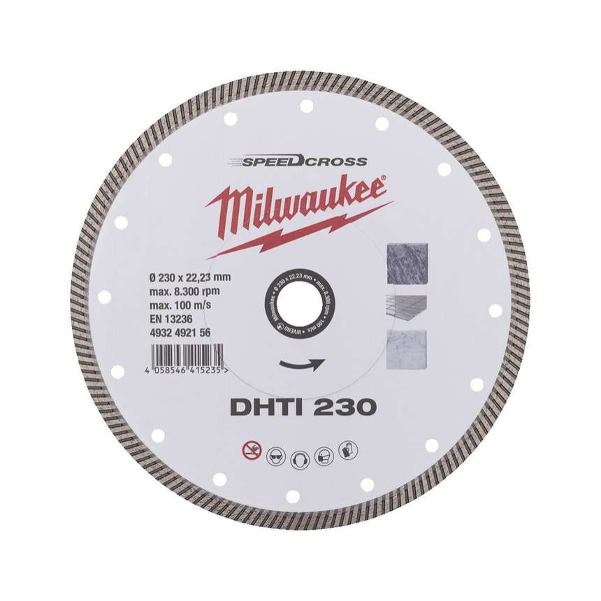 Diamantový rozbrusovací kotúč Milwaukee DHTI 230 mm - celoobvodový