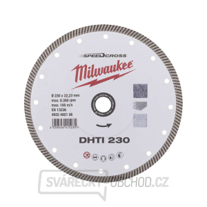 Diamantový rozbrusovací kotúč Milwaukee DHTI 230 mm - celoobvodový gallery main image