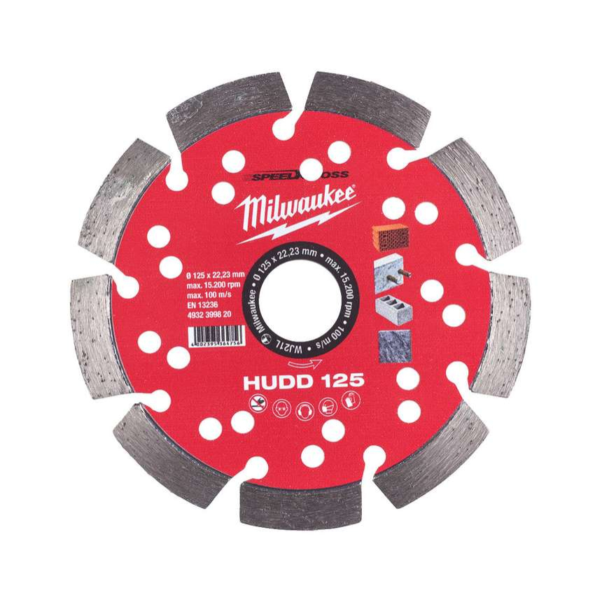 Diamantový rozbrušovací kotouč Milwaukee HUDD 125 MM SPEEDCROSS™