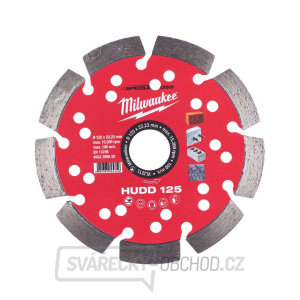 Diamantový rozbrušovací kotouč Milwaukee HUDD 125 MM SPEEDCROSS™ gallery main image