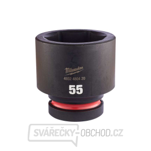 Průmyslové hlavice Milwaukee SHOCKWAVE™ IMPACT DUTY 1” HEX krátké (55 mm) 4932480420 gallery main image