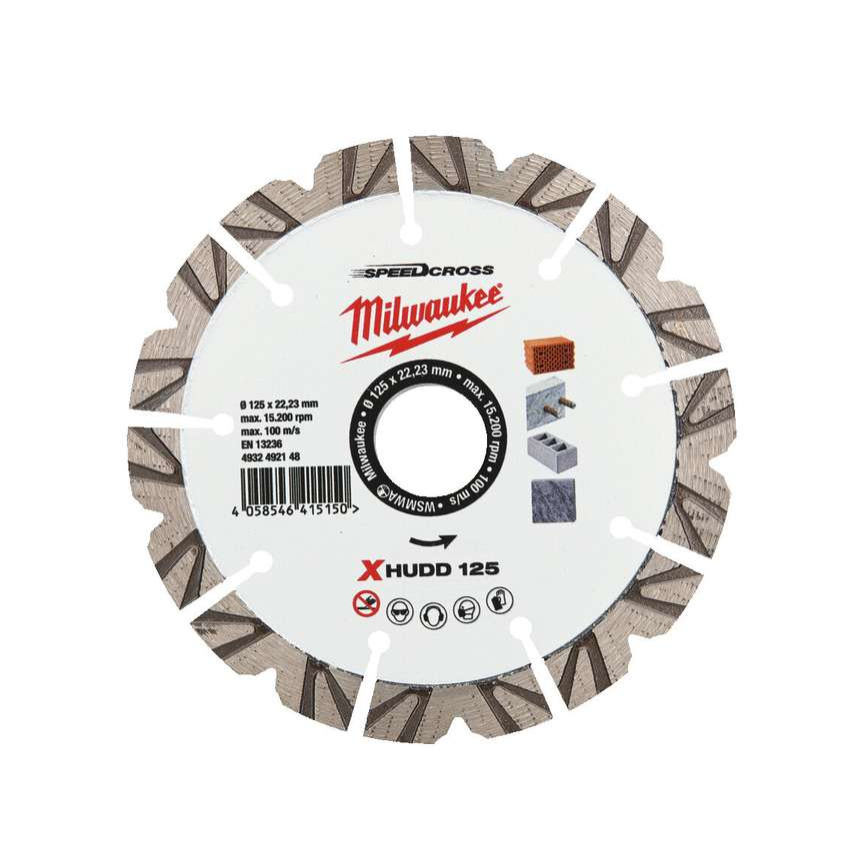 Diamantový rozbrušovací kotouč Milwaukee XHUDD 125 mm