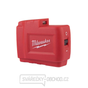 Aku adaptér Milwaukee M18 USB PS HJ2, slot M18, nabíječka USB 2.1A, napájení pro vyhřívané oblečení, 4932471597 gallery main image