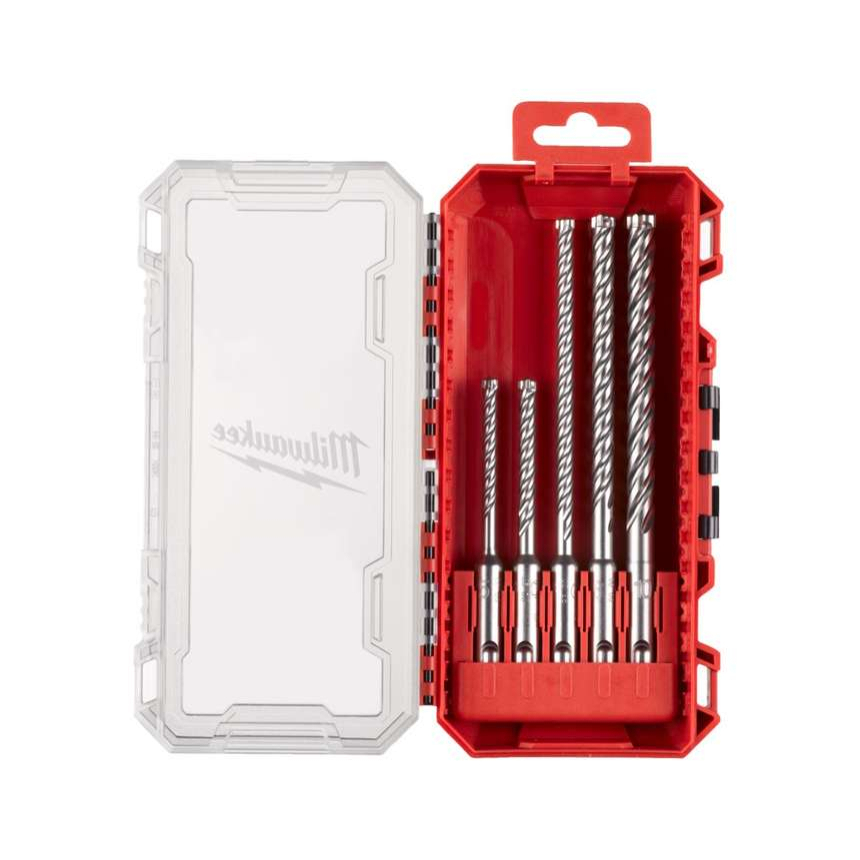 Vrtáky čtyřbřité pr. 5,5 ÷ 8 mm Milwaukee SDS-Plus MX4 Set (Sada 5 ks)