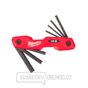 Skládací zástrčné klíče - šestihranné 1,5 ÷ 8 mm Milwaukee Metric Folding Hex Key Set (Sada 8 ks) gallery main image