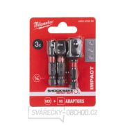 Rázové adaptéry 1/4" na 1/4 ÷ 1/2" Milwaukee Shockwave™ Impact Duty (Sada 3 ks) Náhled