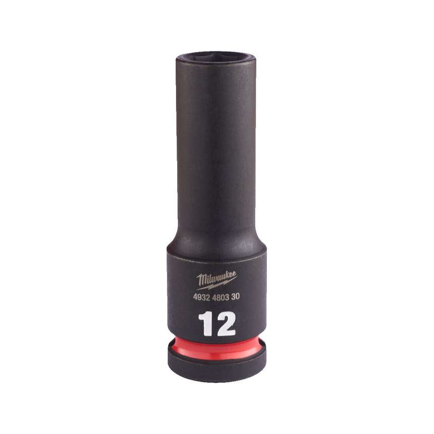 Nástrčná hlavice 1/2&quot; Milwaukee Shockwave™ Impact Duty 12 mm, rázová, prodloužená