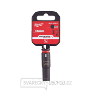 Průmyslová hlavice Shockwave 1/4" 8 mm Milwaukee 4932480257, dlouhá Náhled