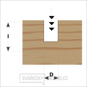 IGM M110 Drážkovací fréza se zavrtávacím zubem - D12x40 L80 S=8 HW Náhled