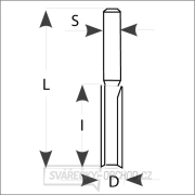 IGM M110 Drážkovací fréza se zavrtávacím zubem - D12x50 L92 S=12 HW Náhled