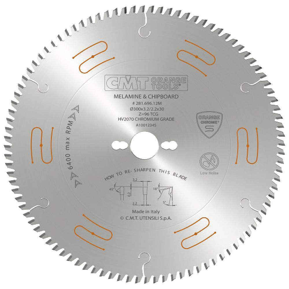 CMT CHROME Pilový kotouč na lamino, DTD a MDF - D350x3,5 d30 Z84 HW