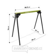 Koza stavební skládací 1kus, nosnost 450kg, výška 76,5cm Náhled