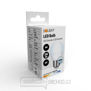 Solight LED žárovka, miniglobe, 6W, E27, 6000K, 510lm Náhled