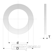 CMT Redukční kroužek pro pilové kotouče - D20 d12,7 t1,4 gallery main image