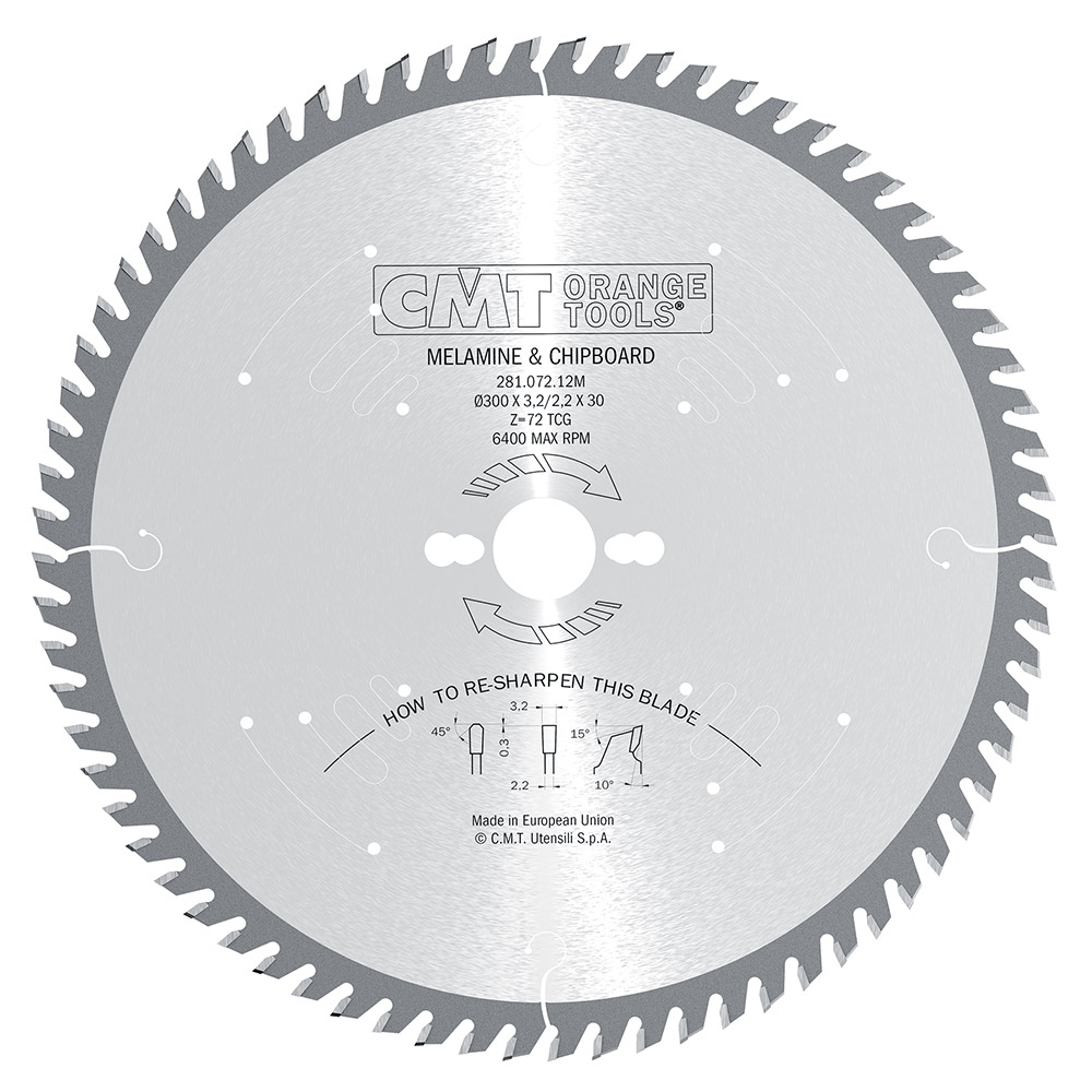 CMT Orange Tools CMT Industrial Pilový kotouč na lamino a DTD - D350x3,5 d30 Z108 HW