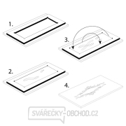 CMT Sada na ornamenty, fréza 3D S=8mm, šablona KLASIK s rámem Náhled