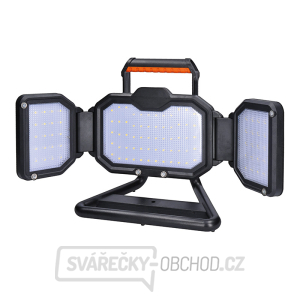 Solight LED reflektor 30W, přenosný, nabíjecí, 3000lm, oranžovo-černý gallery main image