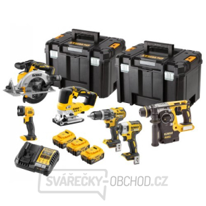 Aku bezuhlíková kombo sada nářadí 18V 3x5,0 Ah XR DeWALT DCK690P3T gallery main image