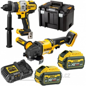 Aku bezuhlíková kombo sada nářadí 18V 2x6,0 Ah DeWALT FLEXVOLT DCK2016T2T gallery main image