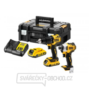 Aku bezuhlíková kombo sada nářadí 18V 2x2,0 Ah XR DeWALT DCK2062D2T gallery main image